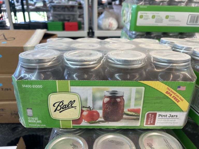 12 New in Package 16oz Ball Mason Jars