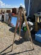 Brunson Survey Transit Level with Wooden Tripod and Case