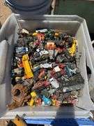 Assorted Pallet Lot: Tools, Scrap Metal, and Toy Cars