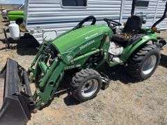 Montana T2734 3cylinder diesel tractor, bucket, forks, back blade