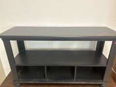 Black Console Table/Media Stand with Storage