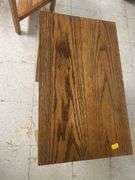 Small Wood Side Table with Shelf