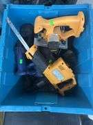 Box Lot of Assorted Power Tools