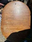 Oval Wooden Table Top - Unfinished
