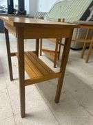 Wooden Side Table with Shelf