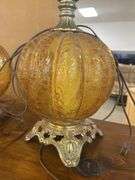 2 glass table lamps