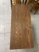 Oak Side Table with Lower Shelf