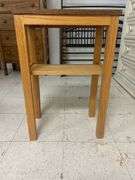 Small Wood Side Table with Shelf