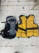Backpack and life jacket