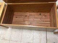 Wooden Cedar-Lined Storage Chest