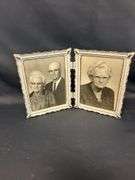 Decorated Storage Box with Assorted Picture Frames