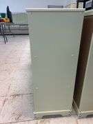 Painted Cabinet with Wicker Baskets