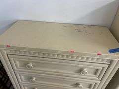 Painted Wood Dresser with 5 Drawers
