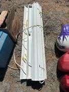 Two Industrial Hanging LED Shop Lights