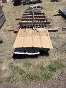 Various lengths and colors of pro panel sheeting