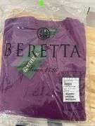 Beretta Classic Round Neck Violet Sweater - Size Medium