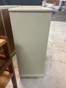 Painted Cabinet with Wicker Baskets