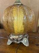 2 glass table lamps