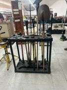 Gardening Tool Set with Storage Rack