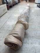 Roll of beige polyester