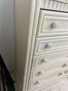 Painted Wood Dresser with 5 Drawers
