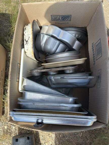 Box Lot of Mixed Bakeware