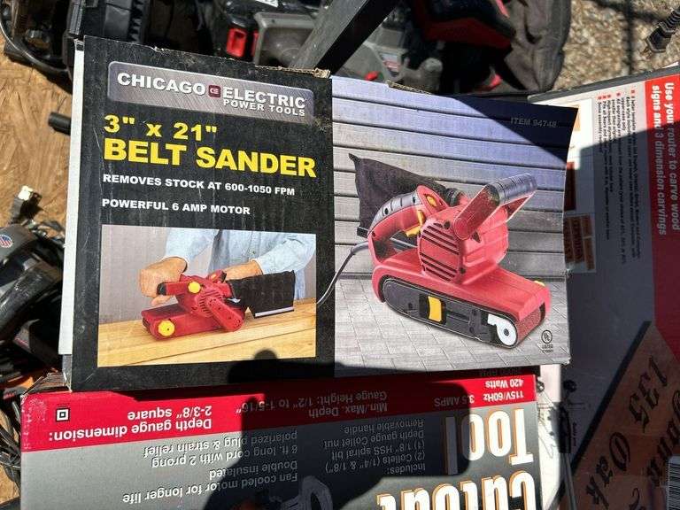 Chicago Electric Belt Sander and Cutout Tool
