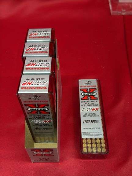 500 rounds Winchester Super X 22 Long Rifle Power Point HP image