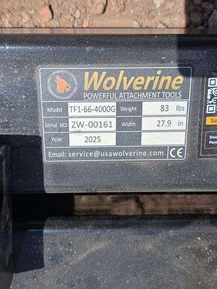 New Wolverine TF1-66-4000G Clamp-On Forks
