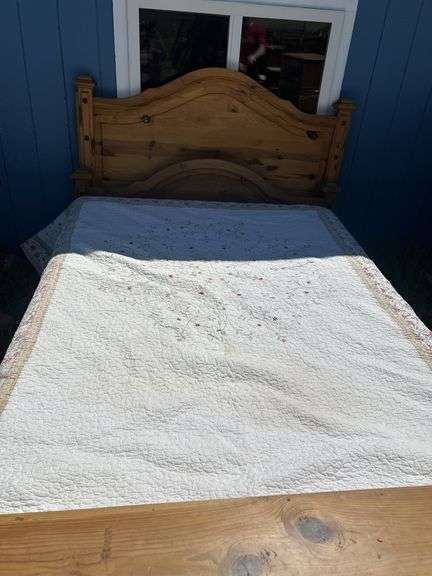 Queen Wooden Bedframe and Dresser Set