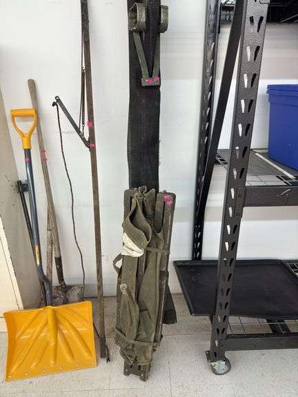 Vintage military cot/ gurney image