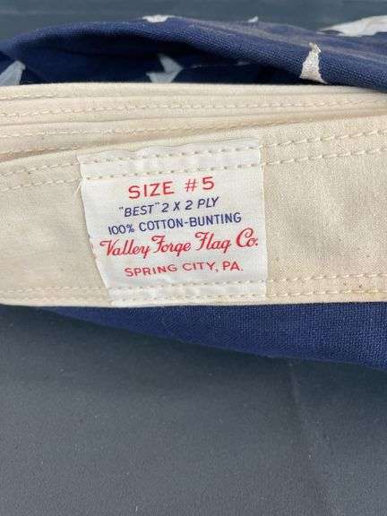 Valley Forge Flag Co. Cotton Bunting US Flag - Size #5
