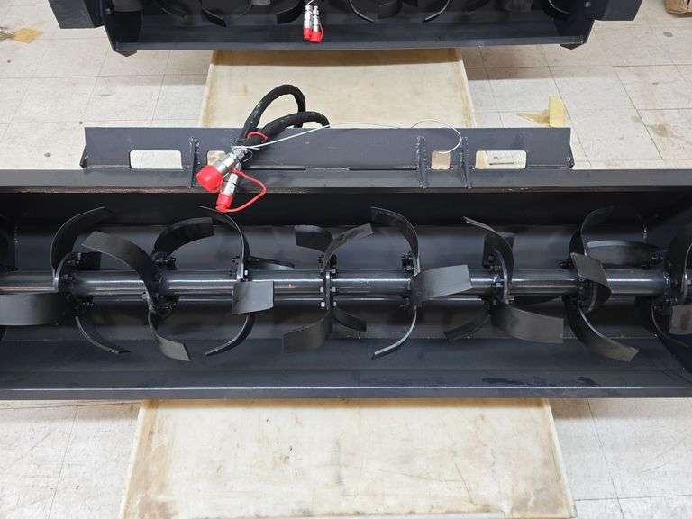 New Wolverine Skid Steer Hydraulic Rotatory Tiller Attachment