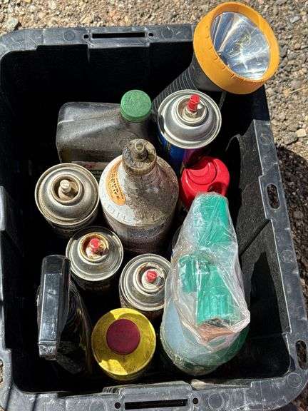 Box of Assorted Shop Supplies