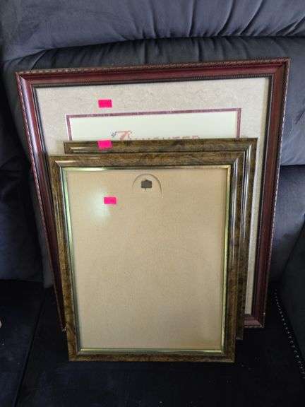 Framed needle art, picture frames image