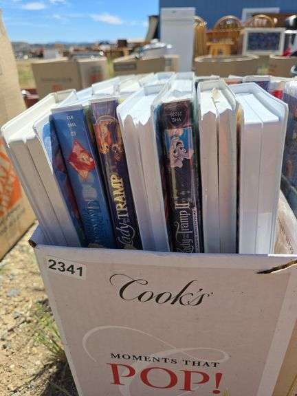 Box Lot of VHS Tapes - Disney and More
