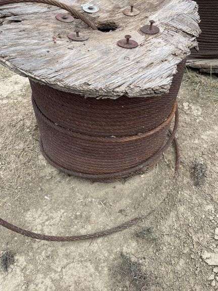 Spool of heavy cable
