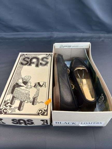 SAS black loafers