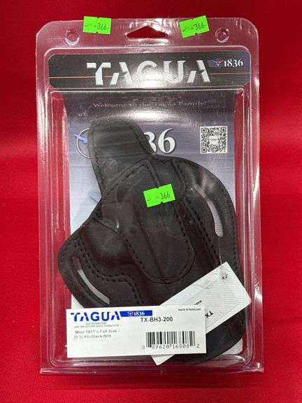 New Tagua TX-BH3-200 Leather Holster - 1911 Full Size - Black image
