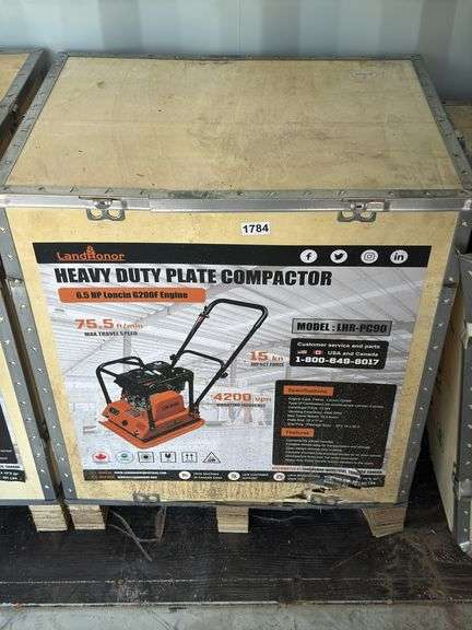 New Land Honor Heavy Duty Plate Compactor image