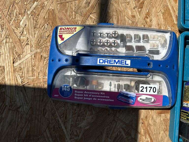 Dremel Rotary Tool Accessory Kit and Pneumatic Staple Gun with Staples