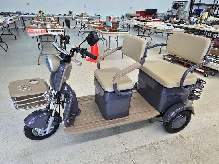 New Assembled IRGC40 Electric Mini Golf Cart- Purple image