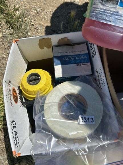 Mixed Lot: RV Antifreeze, Bleach, Septic Tank Cleaner, and Assorted Supplies