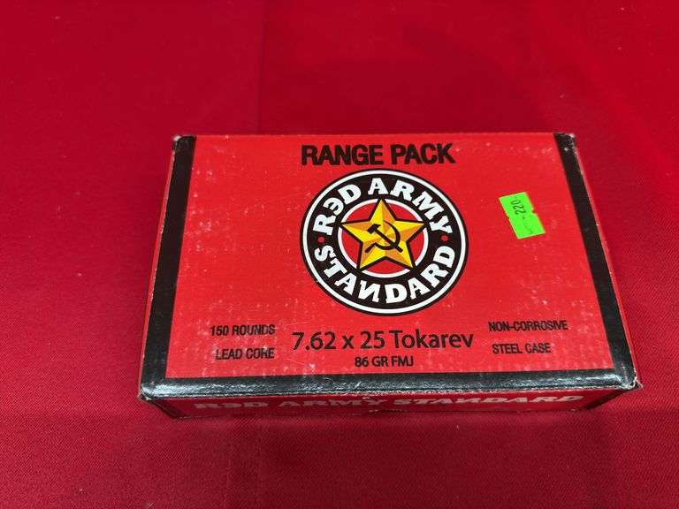 Red army standard 7.62 x 25 Tokarev range pack 150 rounds image