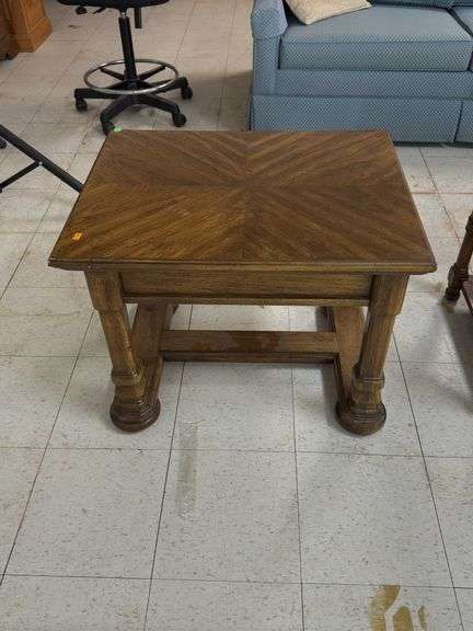 Oak end table image