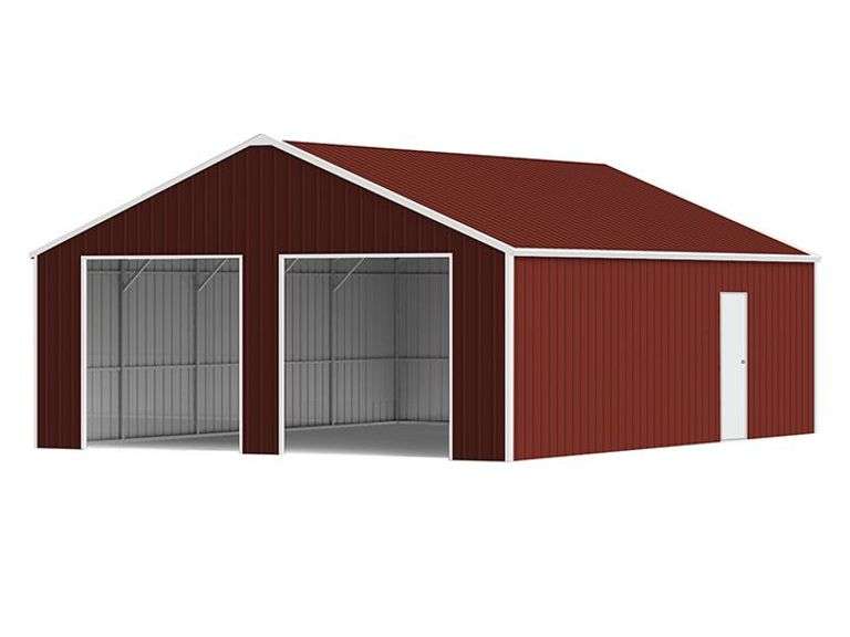 New in crate 23FTx22FT Double Garage Metal Shed