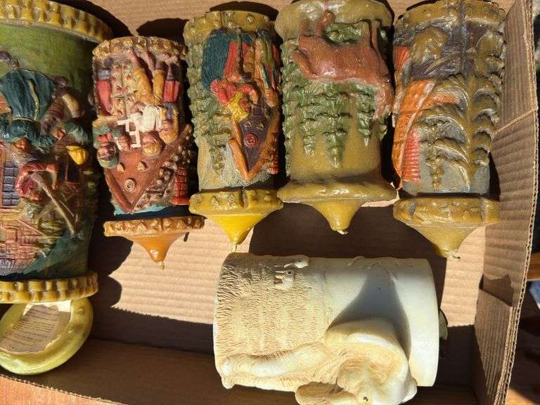 Collectible Figural Candles - Box of 5