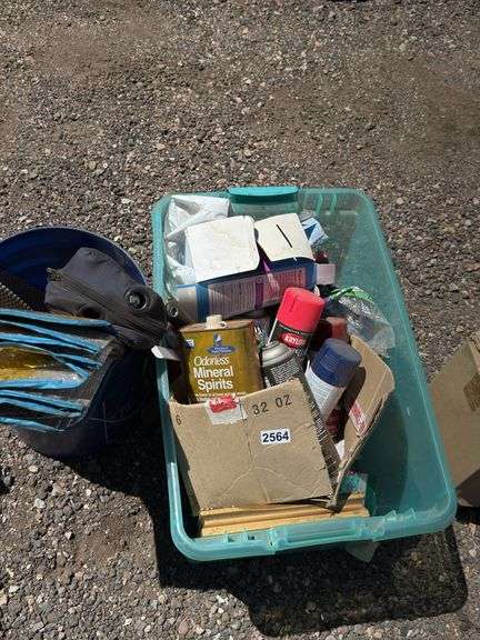 Mixed Lot of Supplies: Solvents, Paints, and More