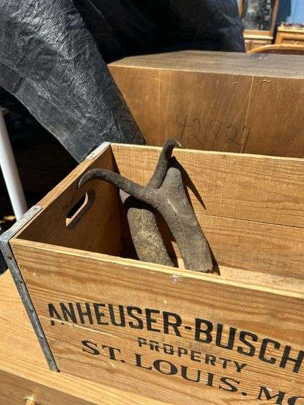 Anheuser-Busch Inc. St. Louis, MO Property Crate with Antlers