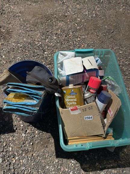 Mixed Lot of Supplies: Solvents, Paints, and More